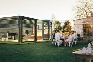 Cube FX Home Office im Garten